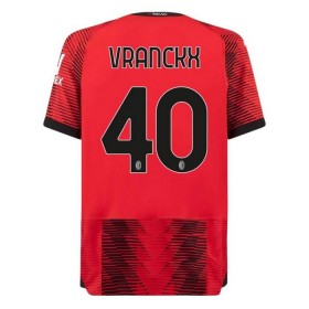 Günstige Fußballtrikots AC Mailand Vranckx 40 Heimtrikot 2023-24 Kurzarm
